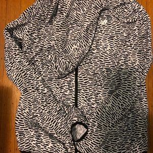 New Balance Zebra print hooded windbreaker